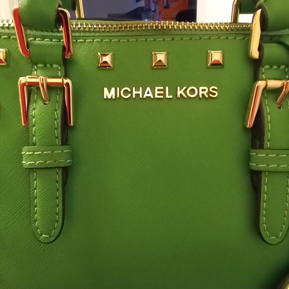 Michael Kors Lime Green Satchel  Crossbody - Picture 2 of 11
